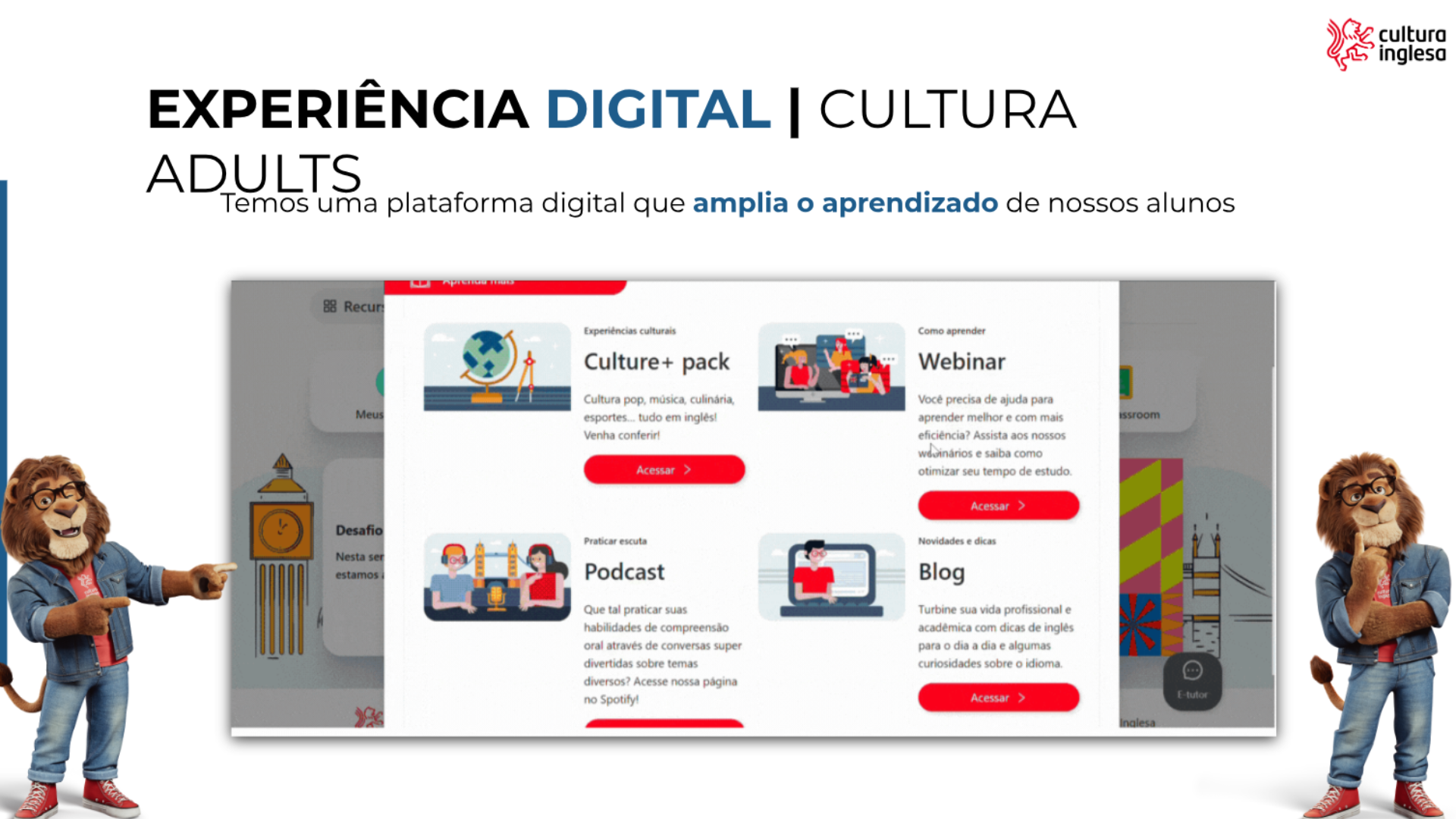 Cultura Adults — experiência digital